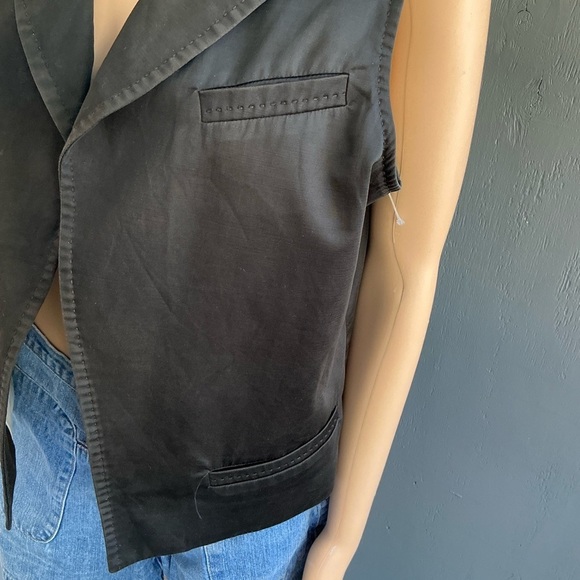 Chico's Black Moto Vest Jacket - Picture 2 of 10